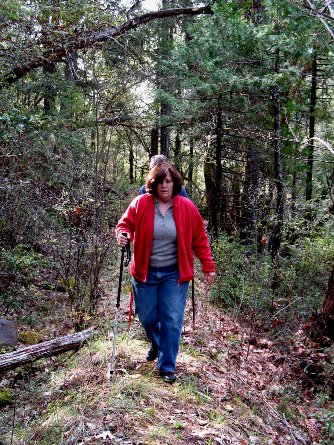 Sharon on the flume ditch